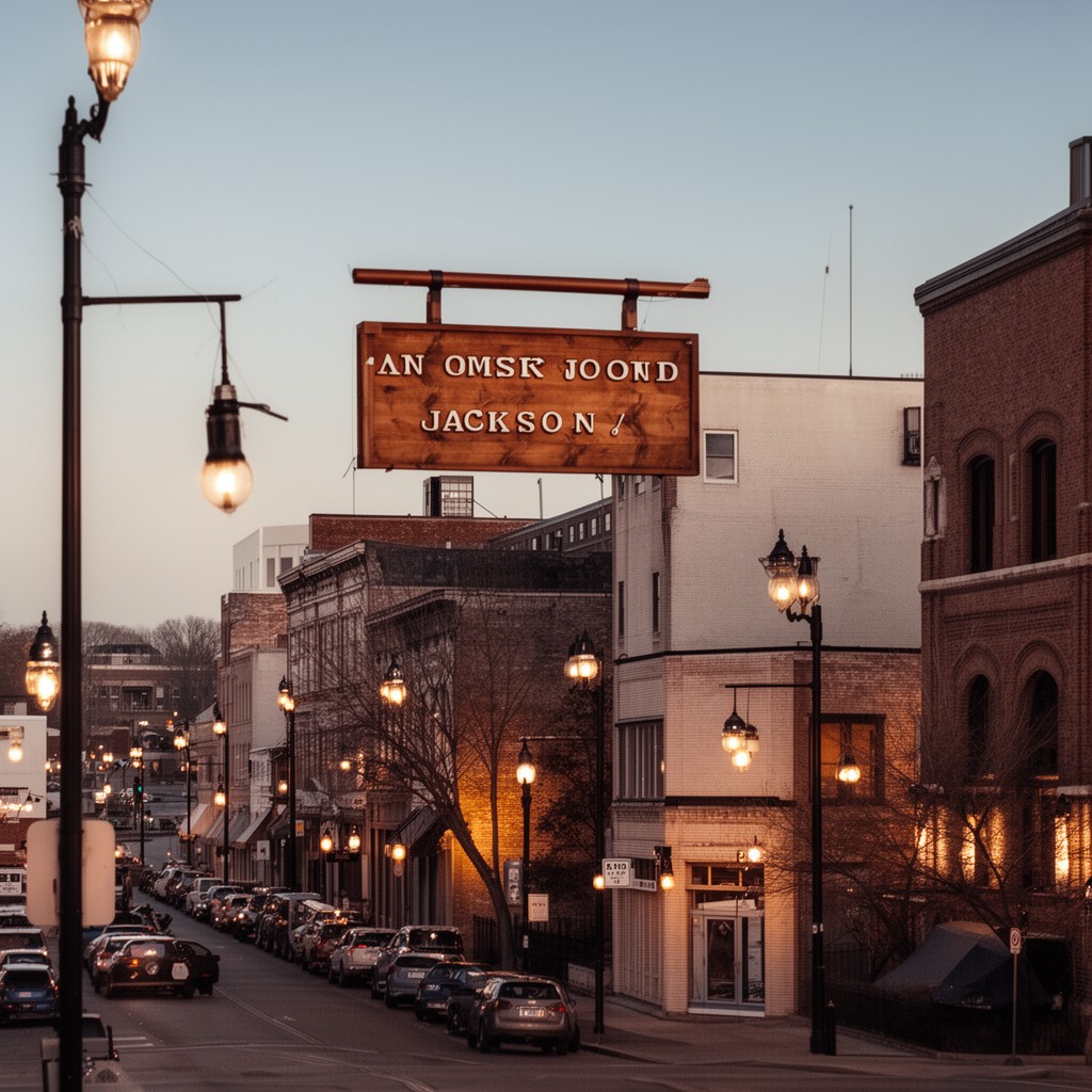 AI-generated illustration of Jackson, Michigan