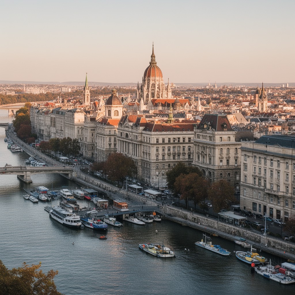 AI-generated illustration of Budapest