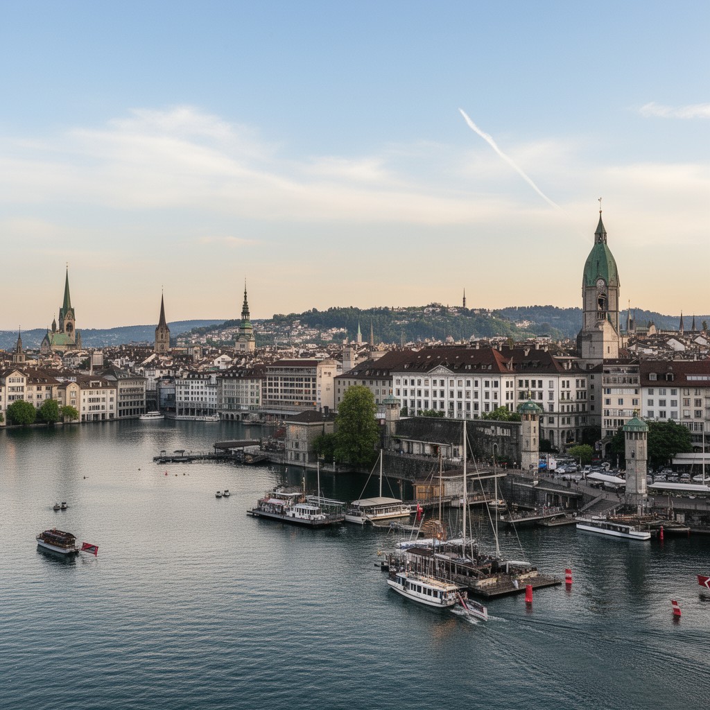 AI-generated illustration of Zurich