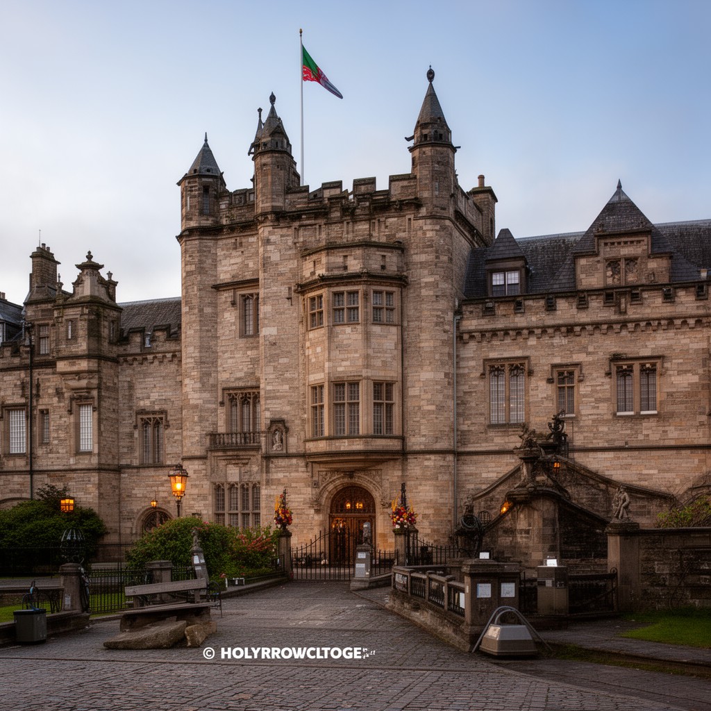 AI-generated illustration of Palace of Holyroodhouse