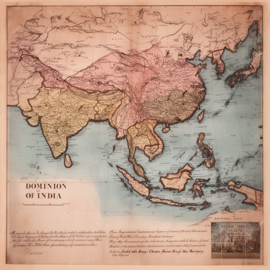 AI-generated illustration of Dominion of India