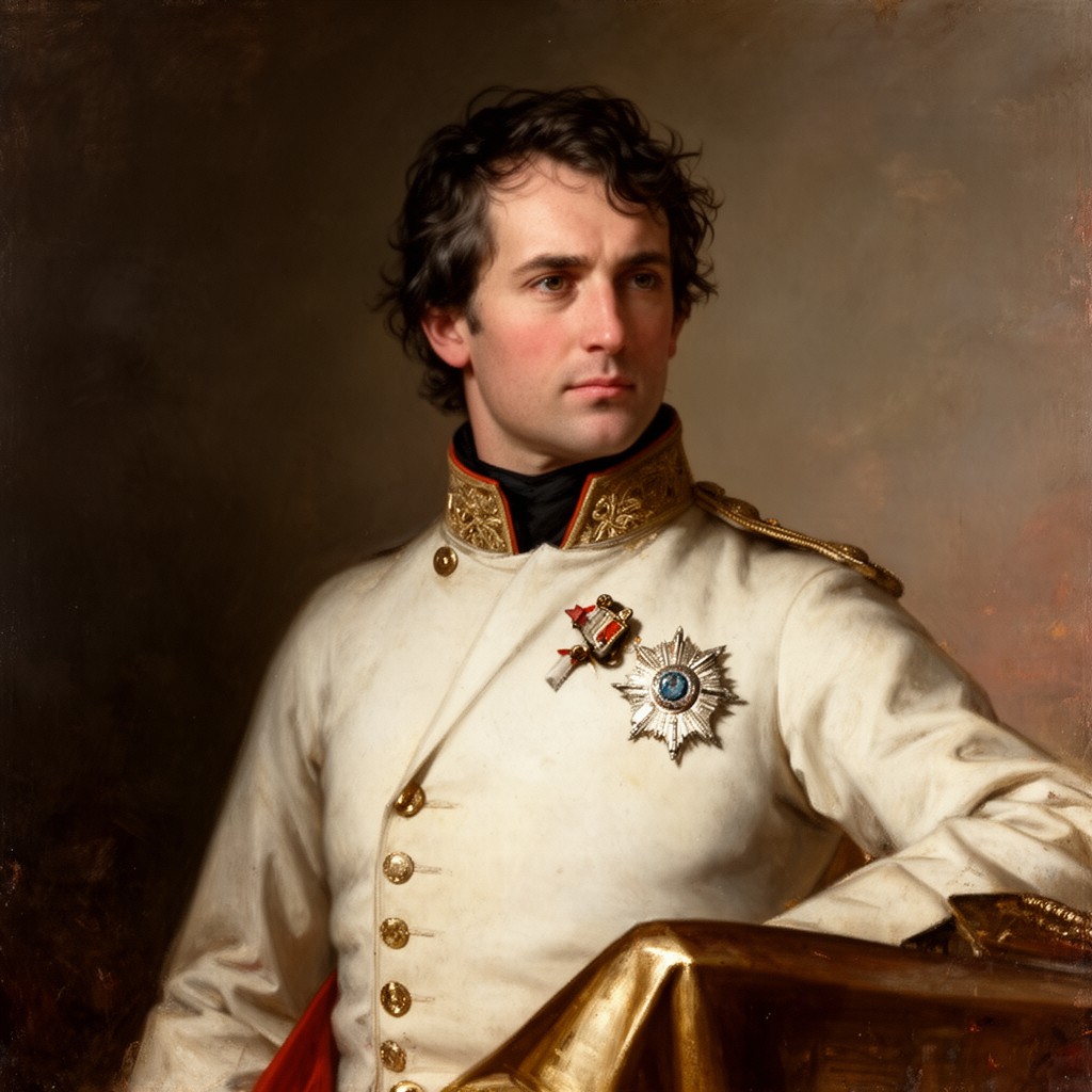 AI-generated illustration of Napoleon Bonaparte