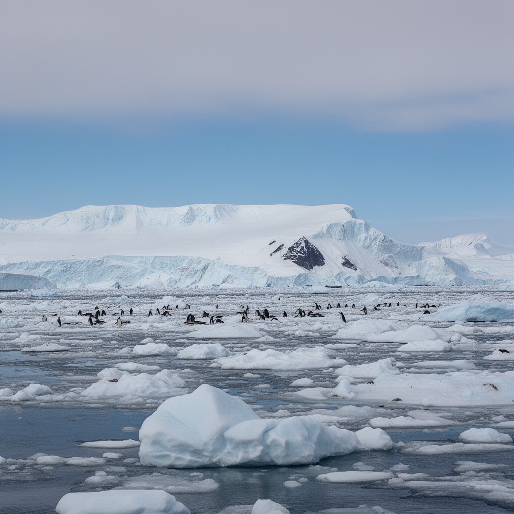 AI-generated illustration of Antarctic Peninsula
