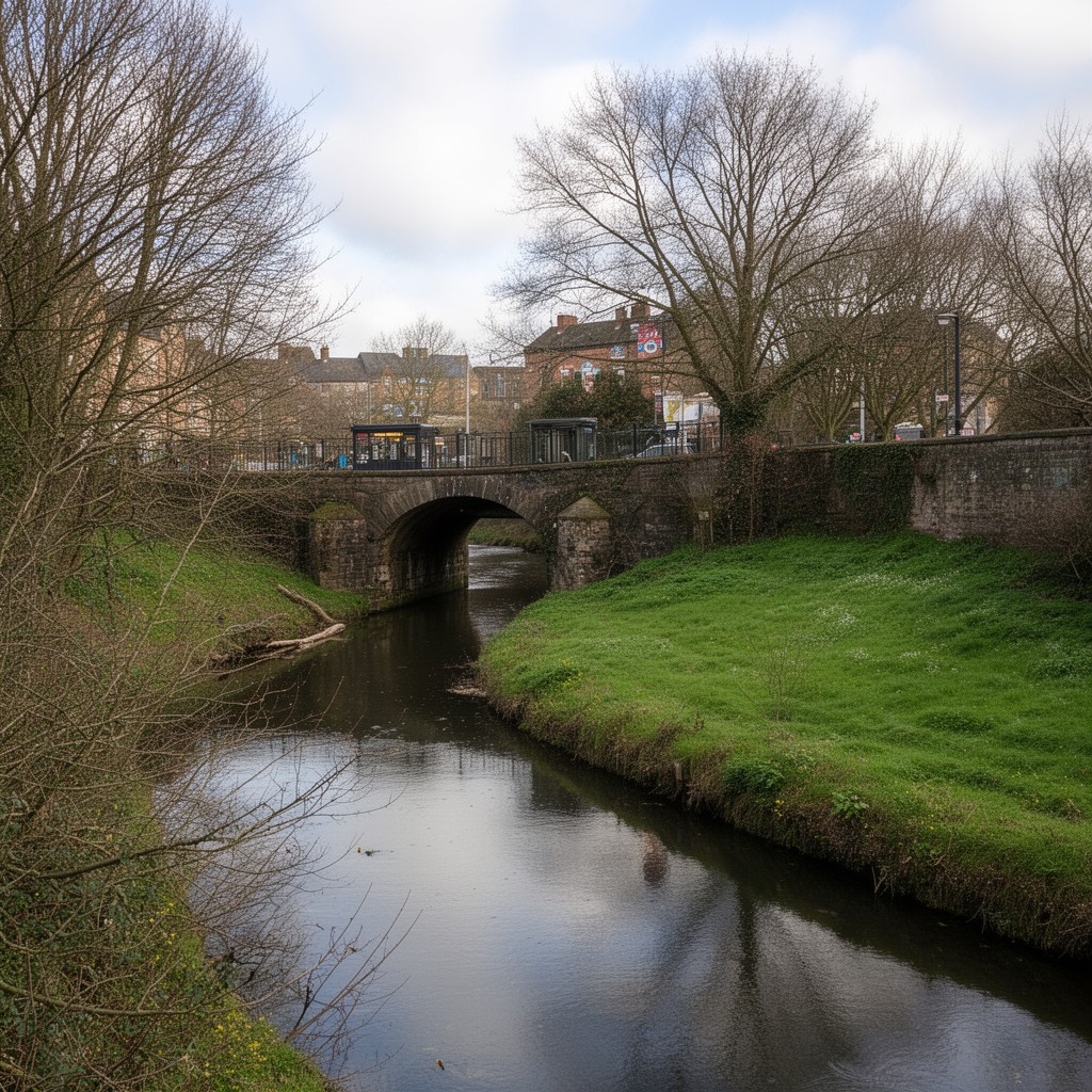 AI-generated illustration of River Croal