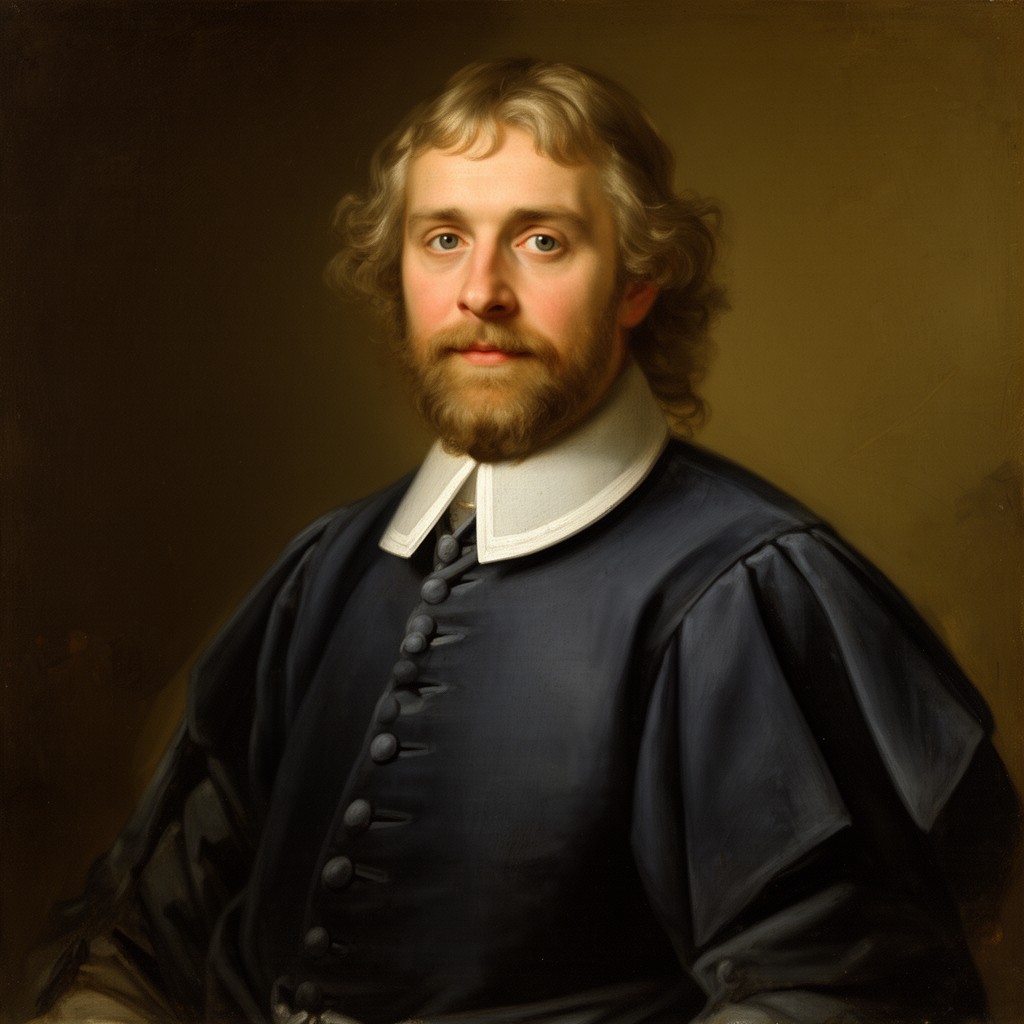AI-generated illustration of Simon van Leeuwen