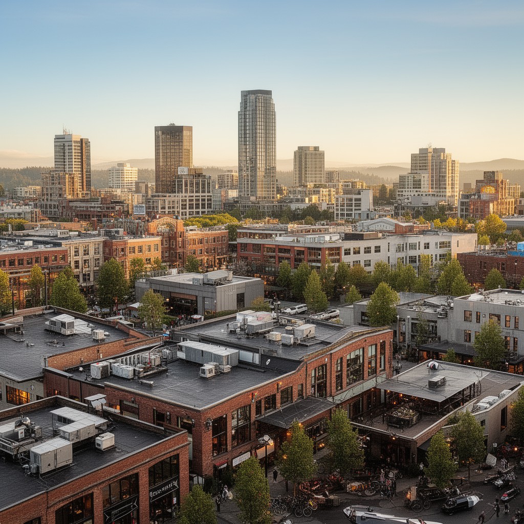 AI-generated illustration of Pearl District