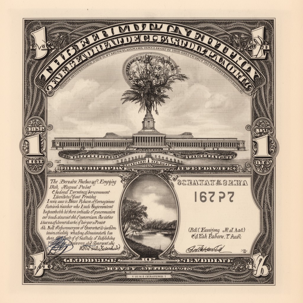 AI-generated illustration of Bureau of Engraving and Printing