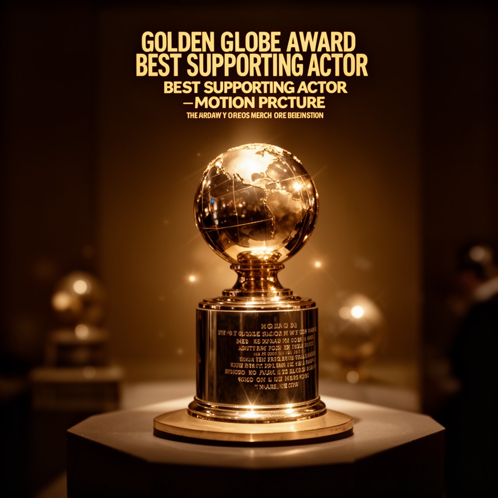 AI-generated illustration of Golden Globe Award for Best Supporting Actor – Motion Picture