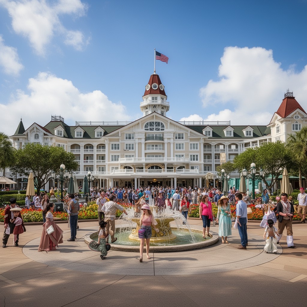 AI-generated illustration of Disney's Grand Floridian Resort & Spa