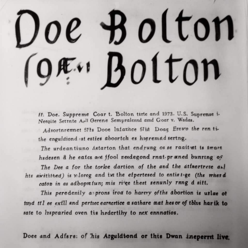 AI-generated illustration of Doe v. Bolton