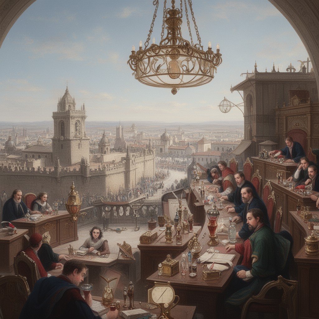 AI-generated illustration of Cortes of Spain