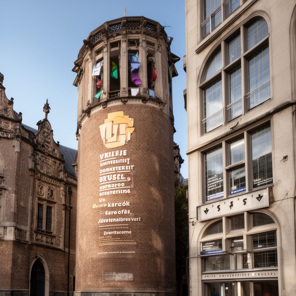 AI-generated illustration of Vrije Universiteit Brussel