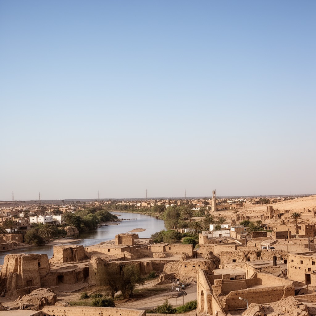 AI-generated illustration of Beni Suef Governorate