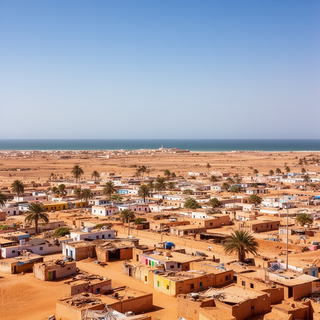 AI-generated illustration of Nouakchott