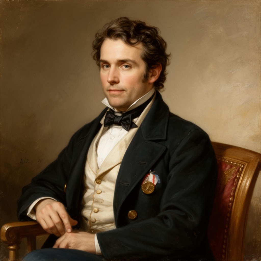 AI-generated illustration of Charles Léon