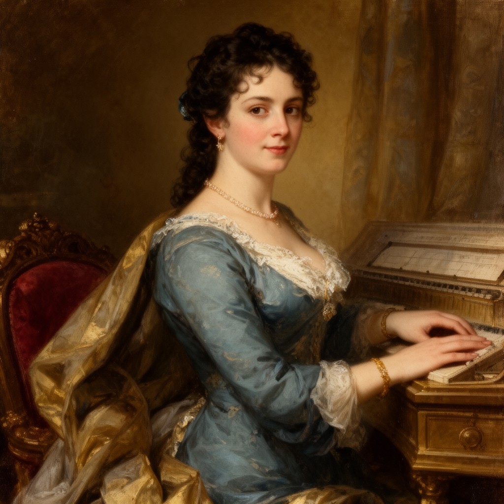 AI-generated illustration of Elisa Bonaparte