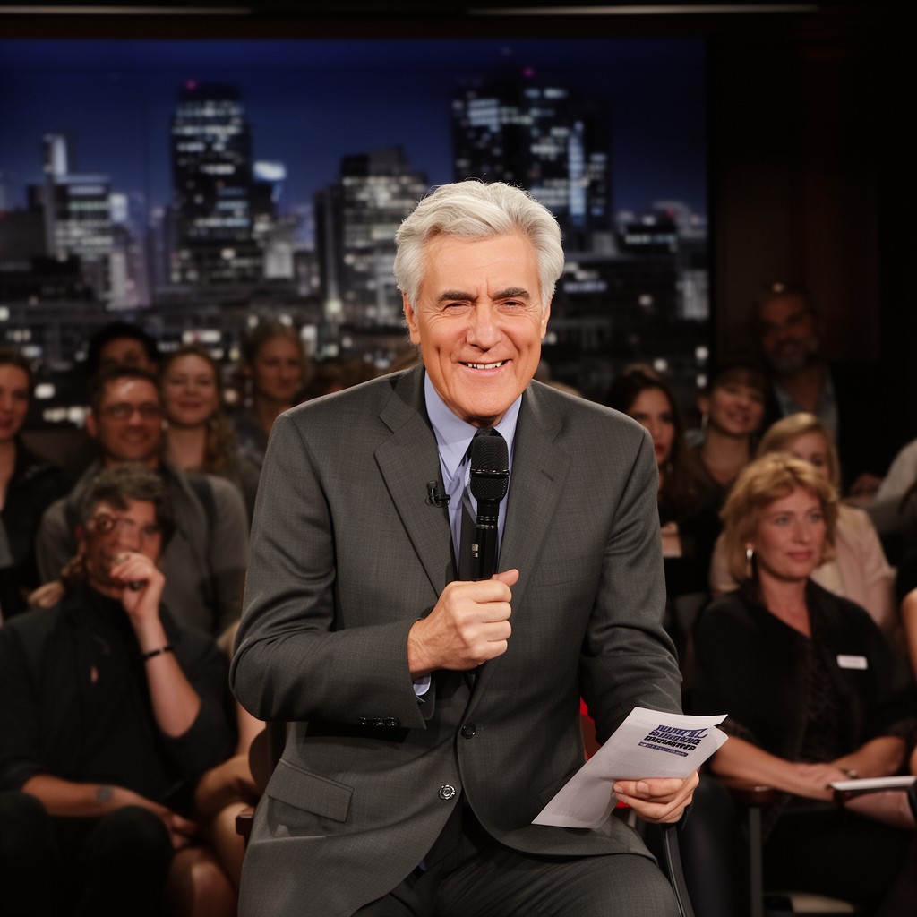 AI-generated illustration of Jay Leno