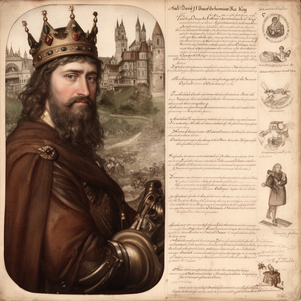 AI-generated illustration of David I of Scotland