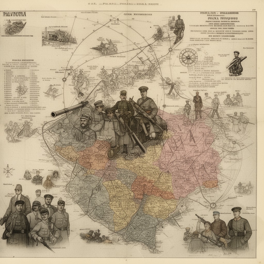 AI-generated illustration of Polish–Romanian alliance