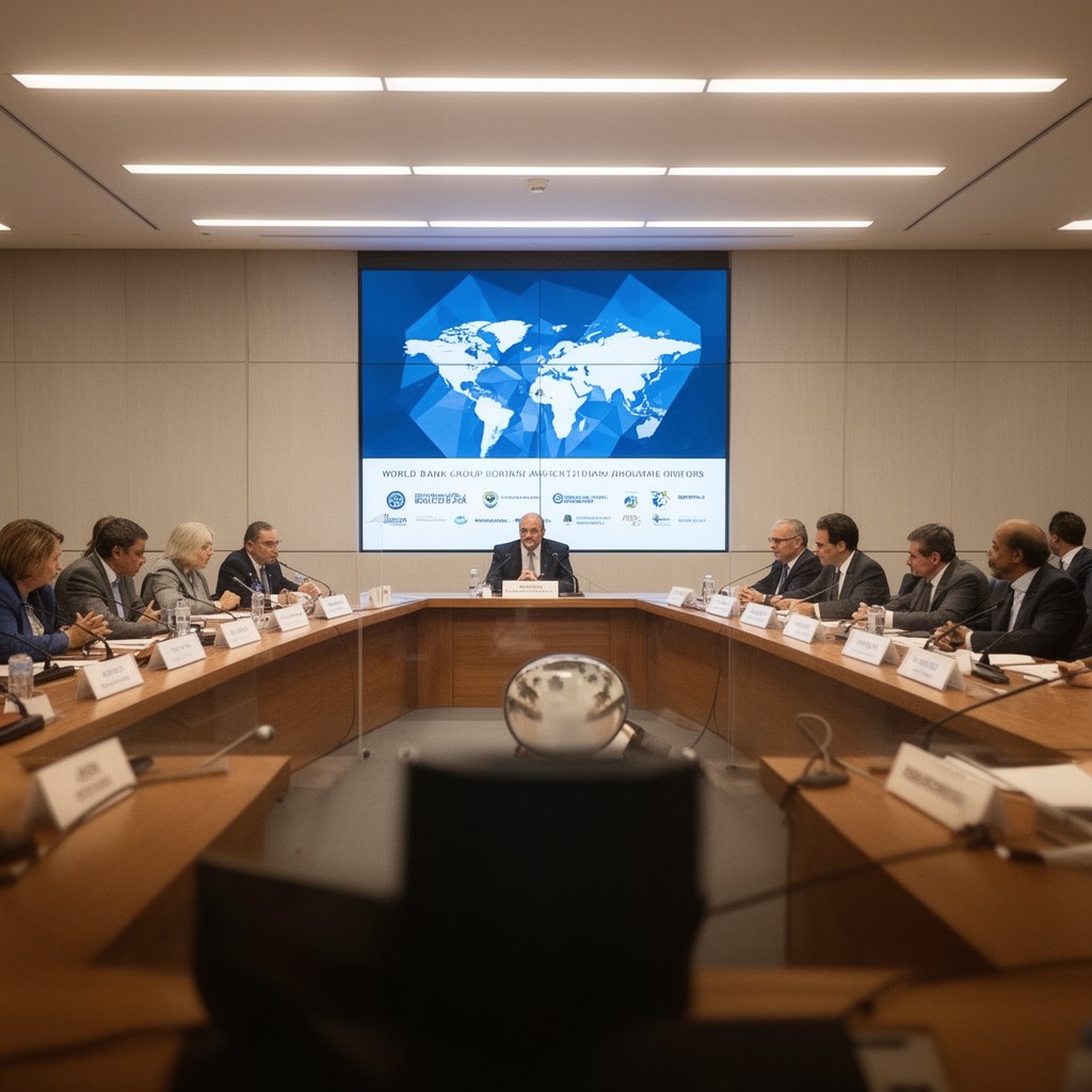 AI-generated illustration of World Bank Group Board of Executive Directors