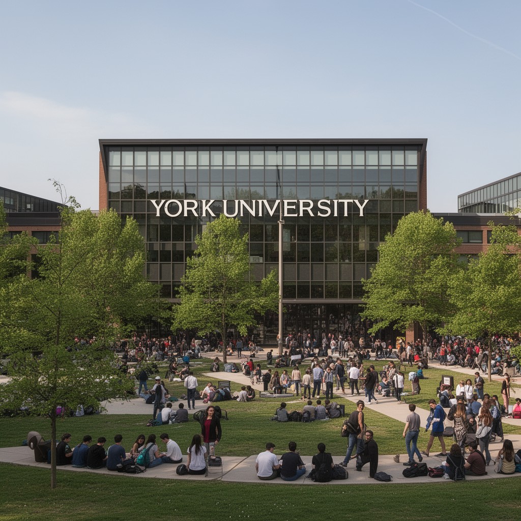 AI-generated illustration of York University