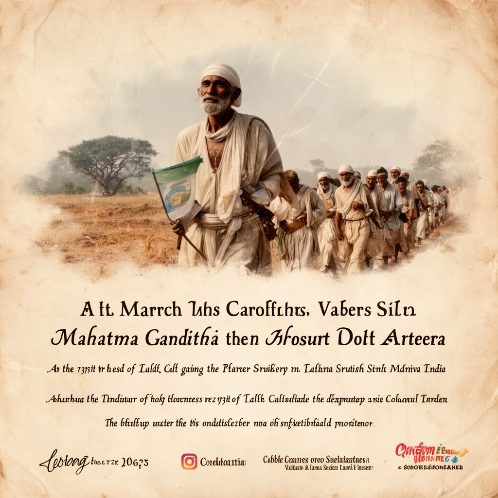AI-generated illustration of Salt March