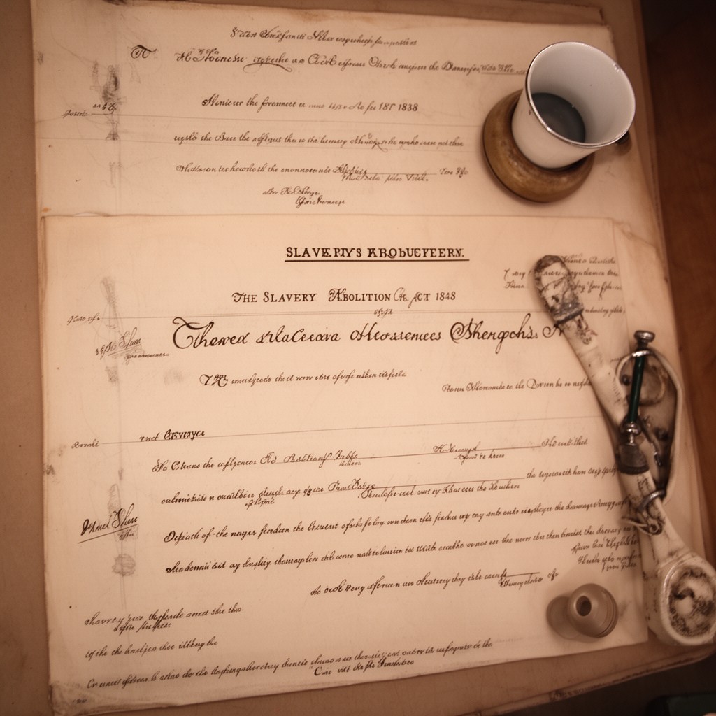 AI-generated illustration of Slavery Abolition Act 1838