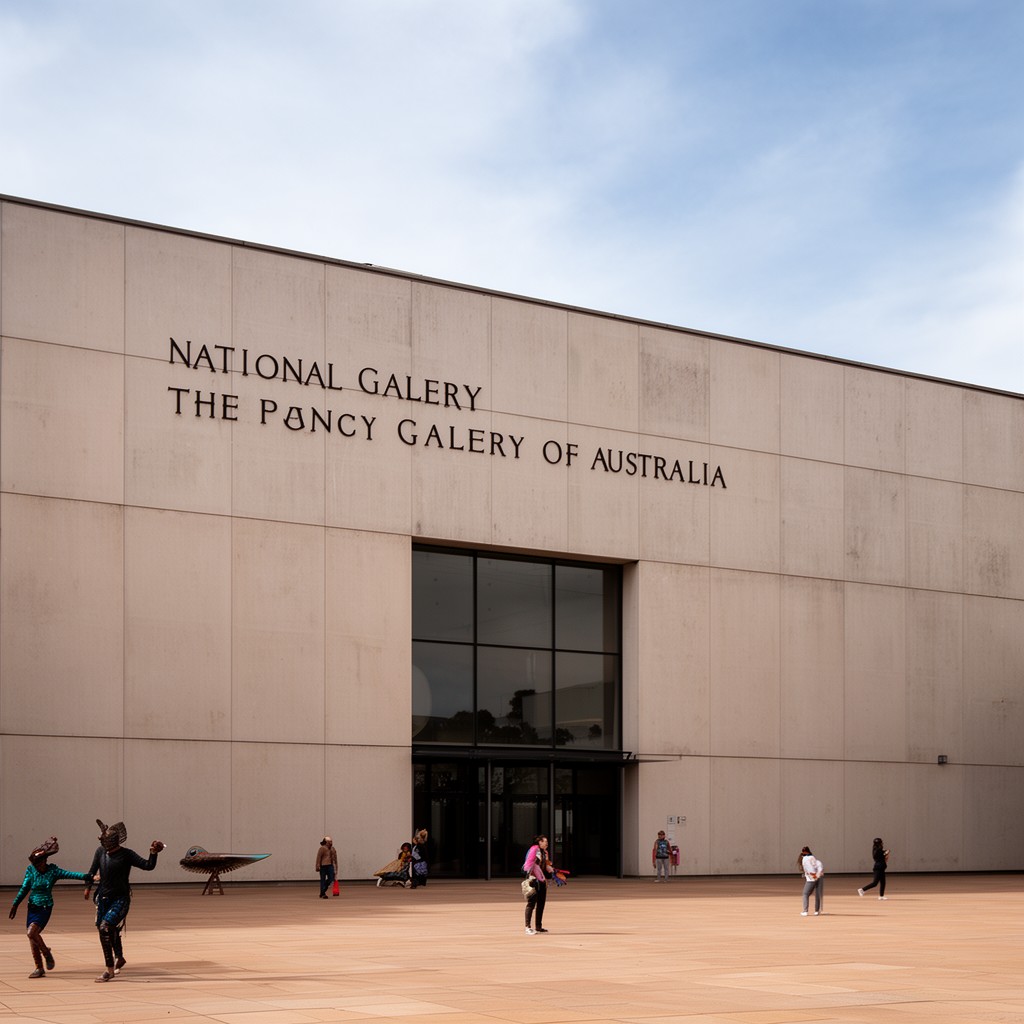 AI-generated illustration of National Gallery of Australia