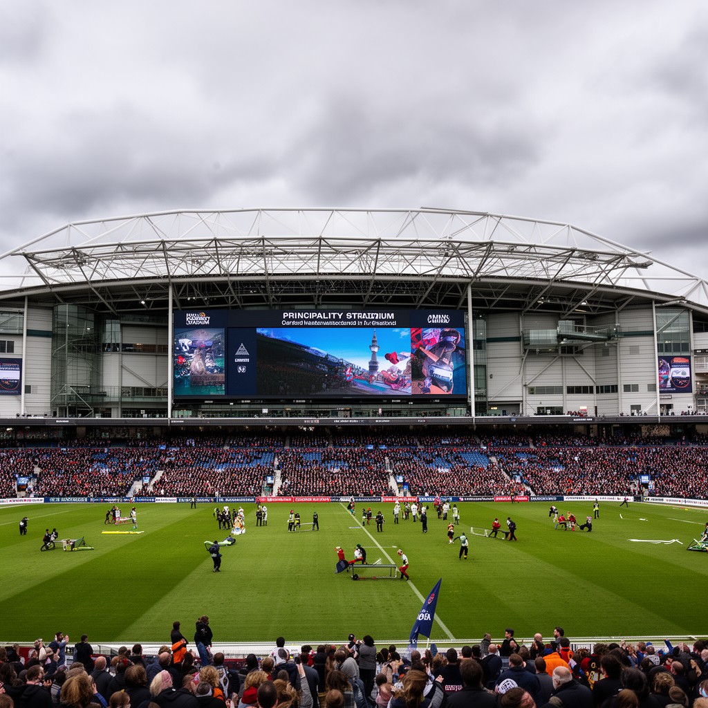 AI-generated illustration of Principality Stadium
