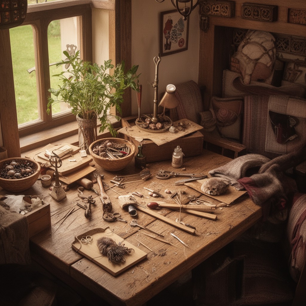 AI-generated illustration of Arts and Crafts movement
