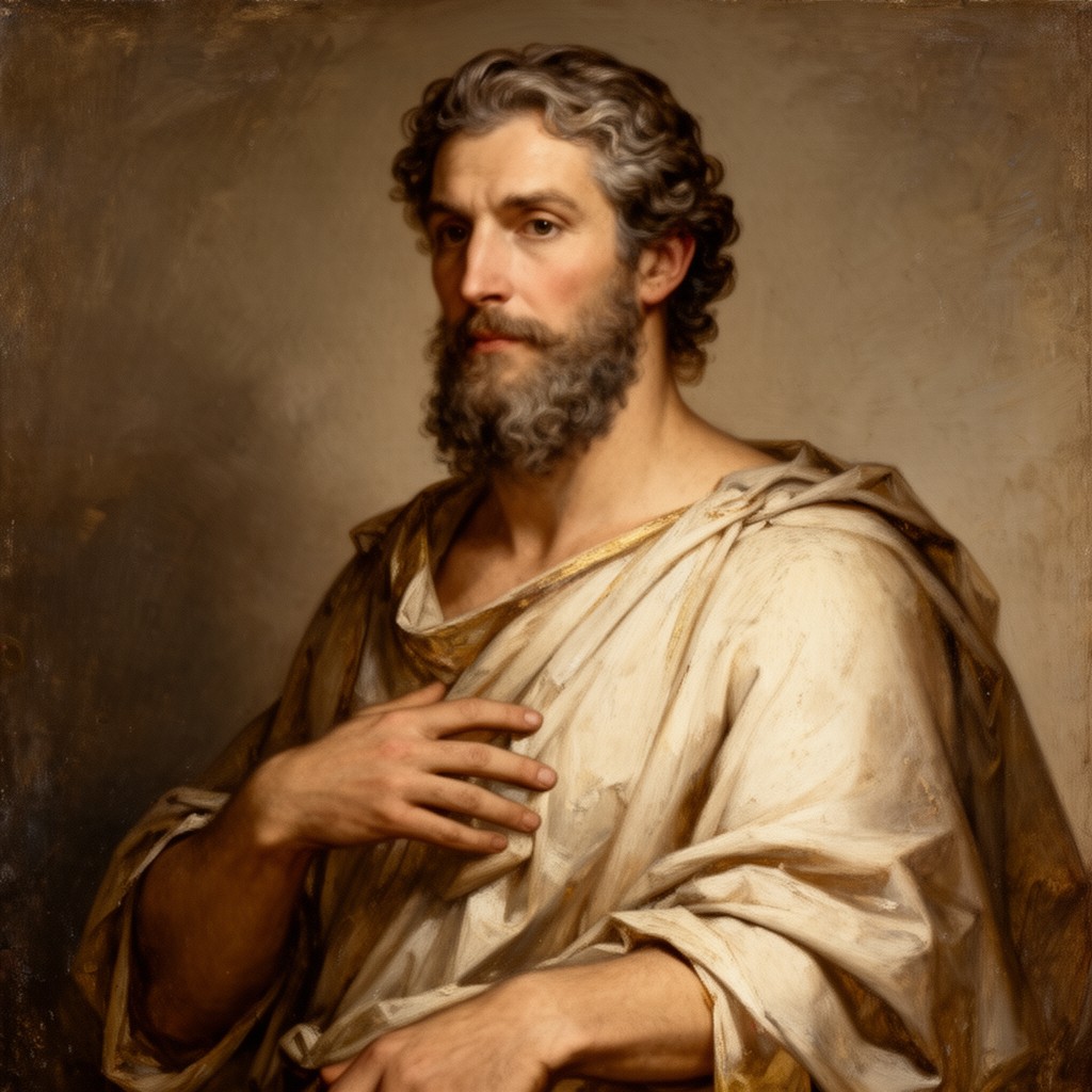 AI-generated illustration of Antisthenes