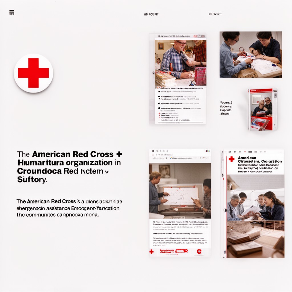 AI-generated illustration of American Red Cross