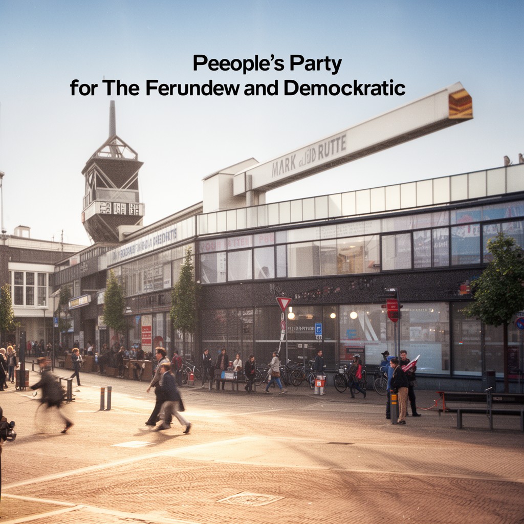 AI-generated illustration of People's Party for Freedom and Democracy