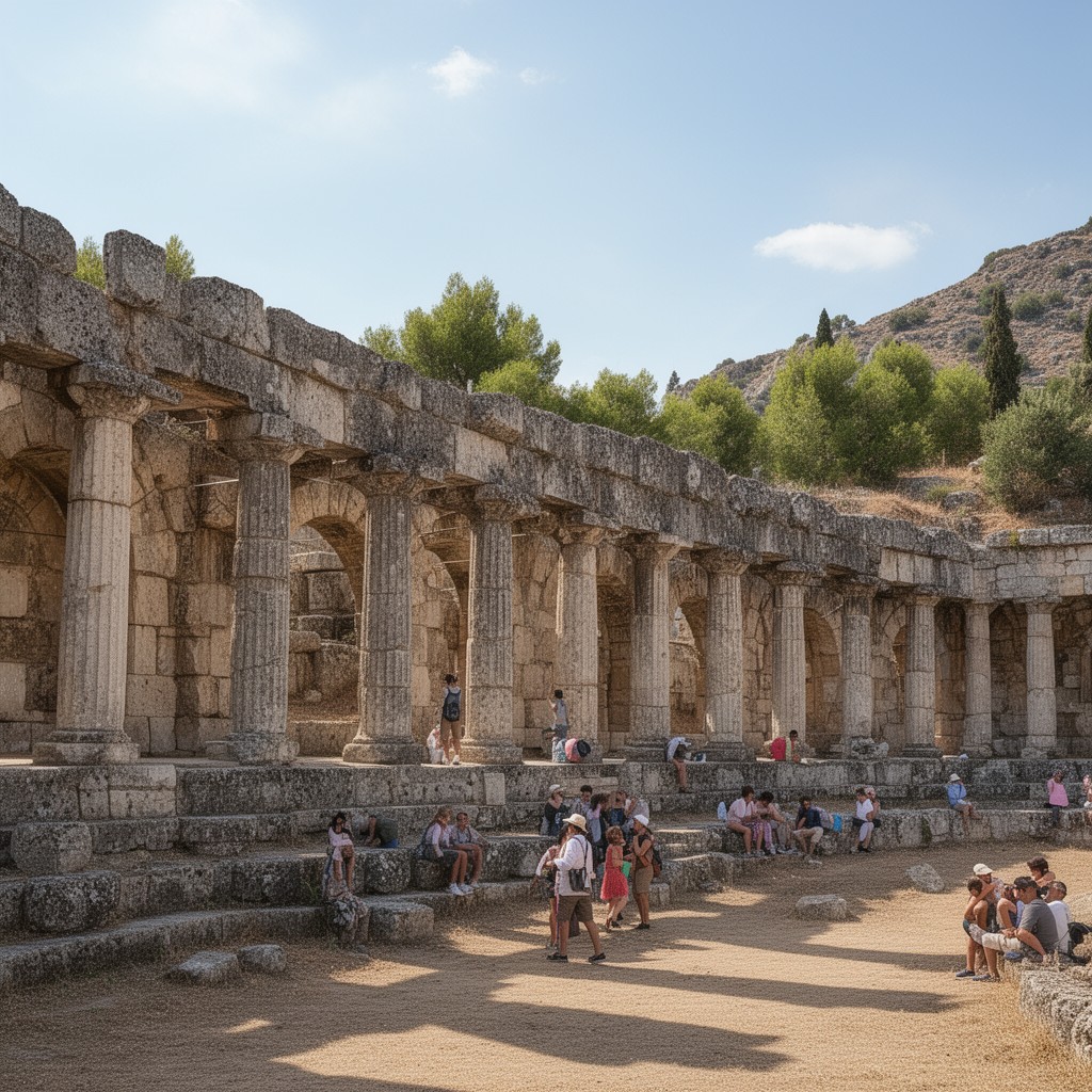 AI-generated illustration of Echo Stoa