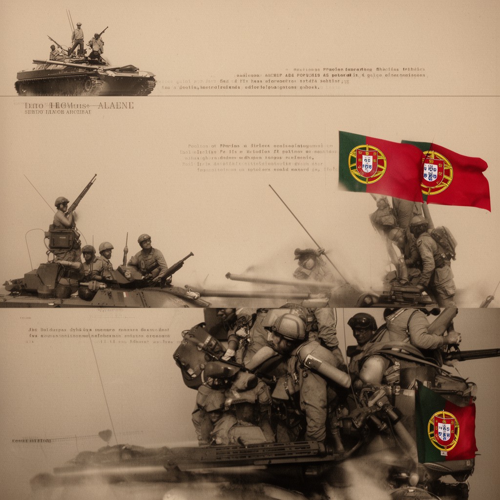 AI-generated illustration of Portuguese Armed Forces