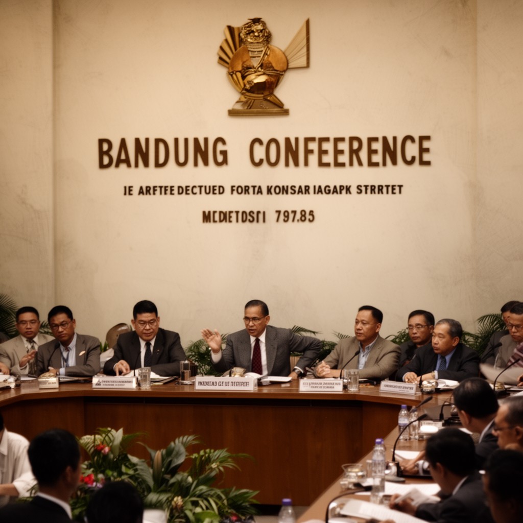 AI-generated illustration of Bandung Conference