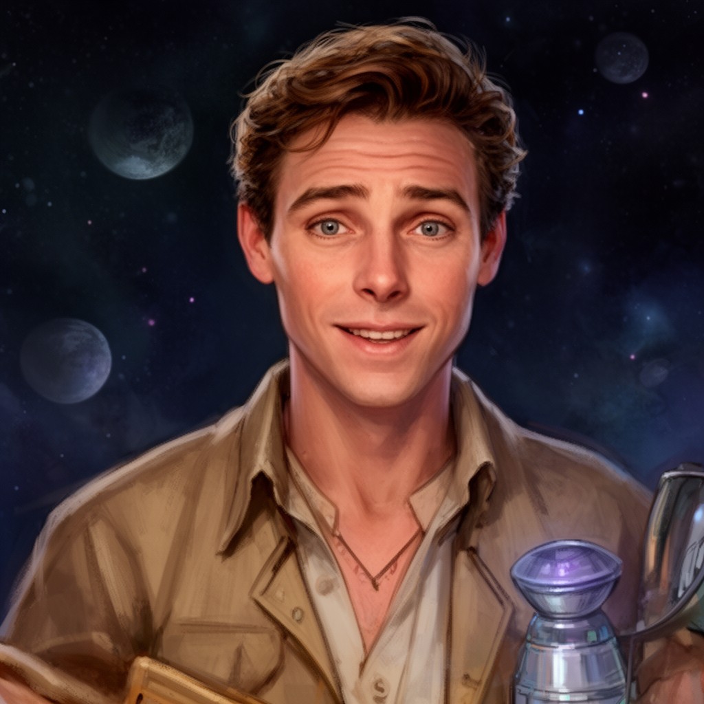 AI-generated illustration of Ford Prefect