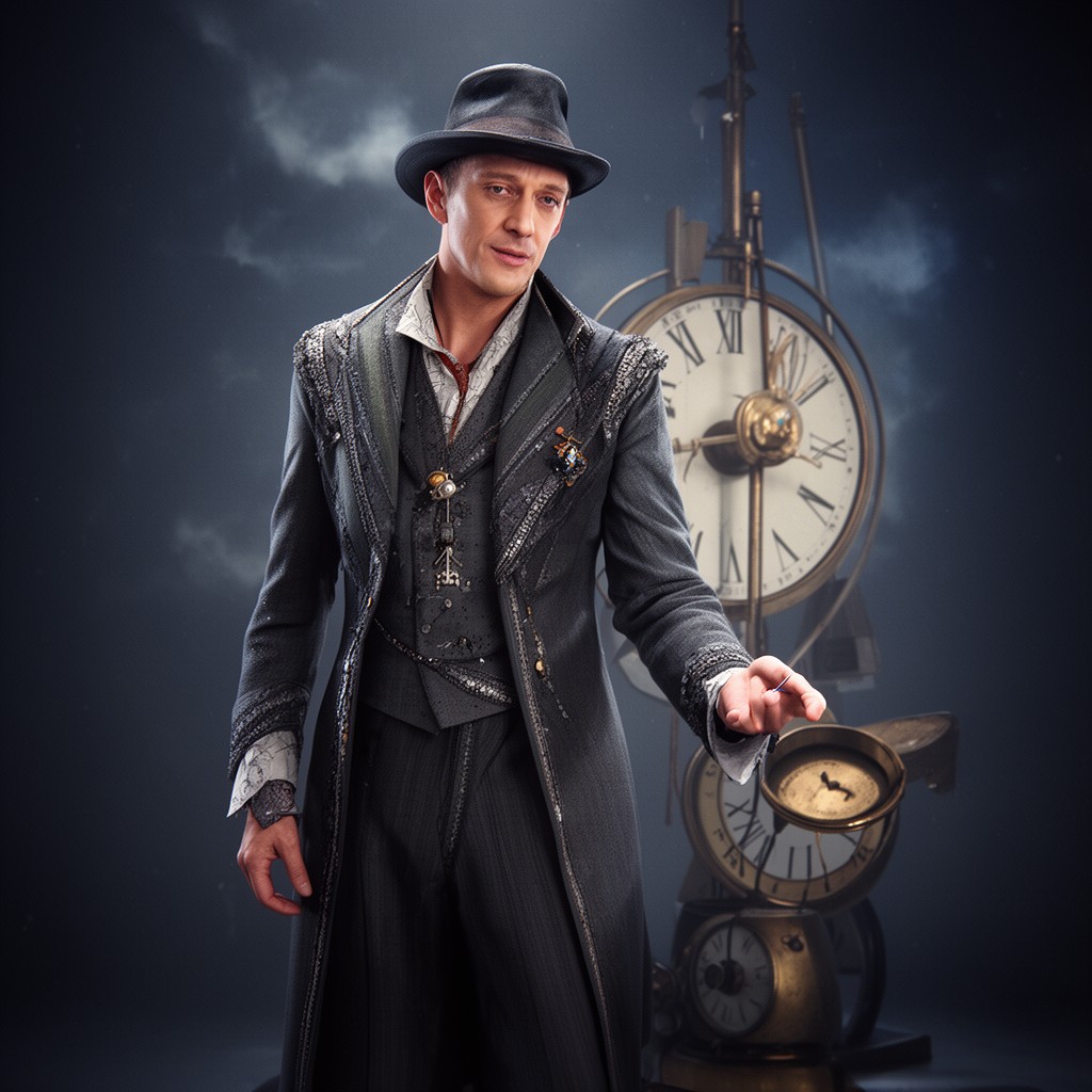 AI-generated illustration of Time Lord
