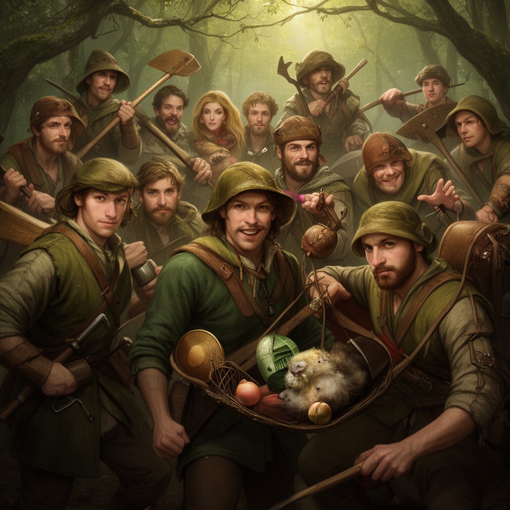 AI-generated illustration of Merry Men