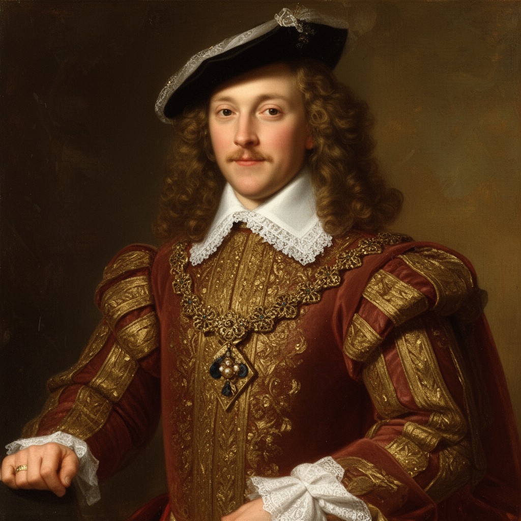 AI-generated illustration of King Louis XIII