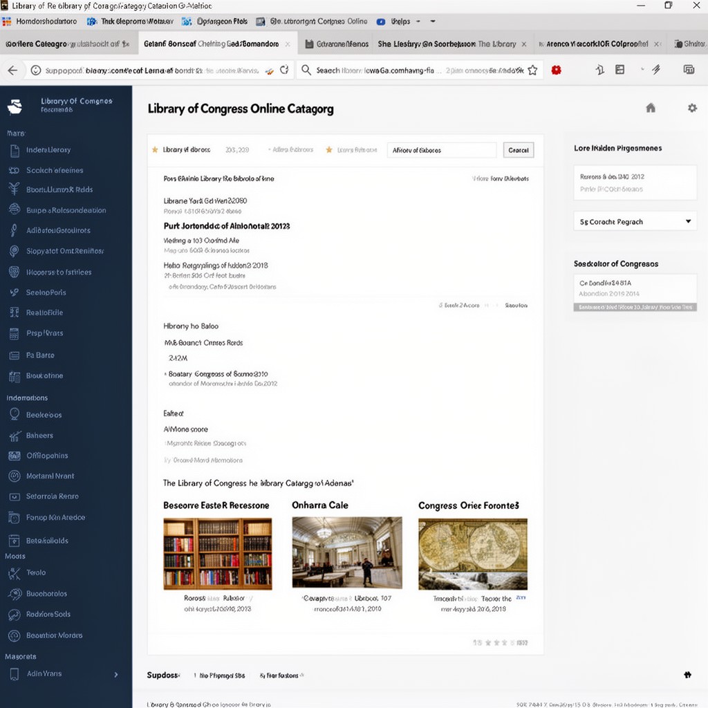 AI-generated illustration of Library of Congress Online Catalog