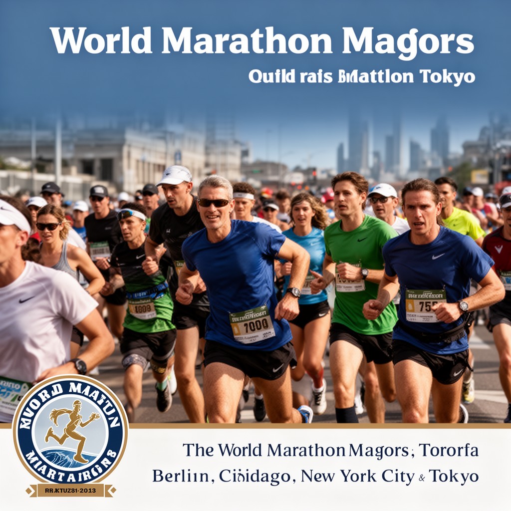 AI-generated illustration of World Marathon Majors