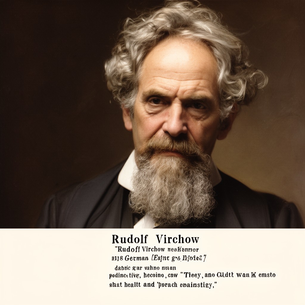 AI-generated illustration of Rudolf Virchow