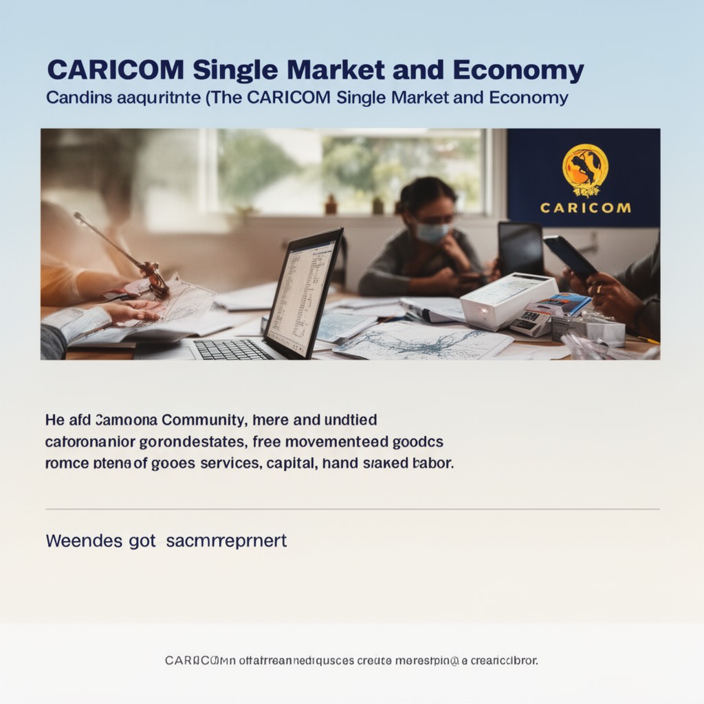AI-generated illustration of CARICOM Single Market and Economy