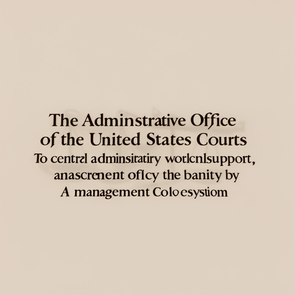 AI-generated illustration of Administrative Office of the United States Courts