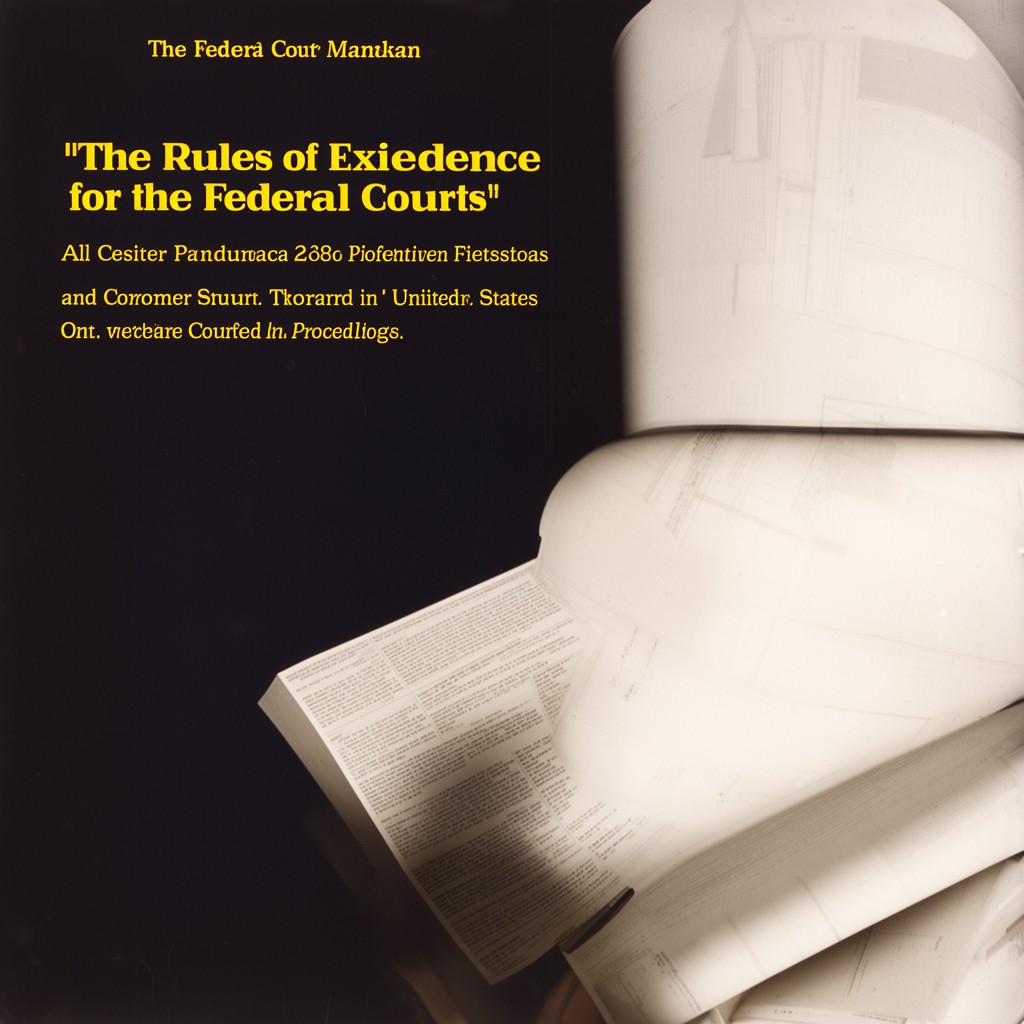 AI-generated illustration of rules of evidence for the federal courts
