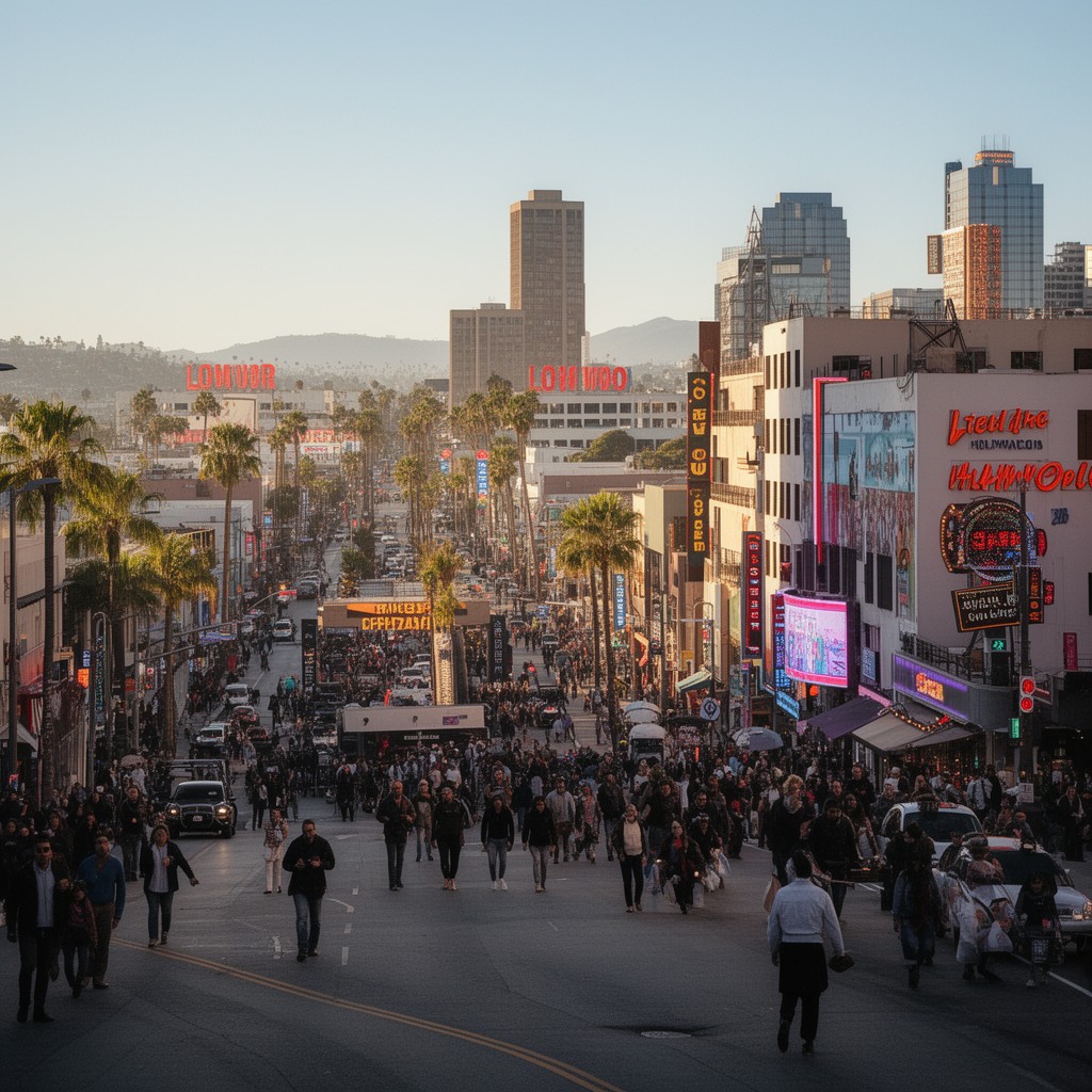 AI-generated illustration of West Hollywood