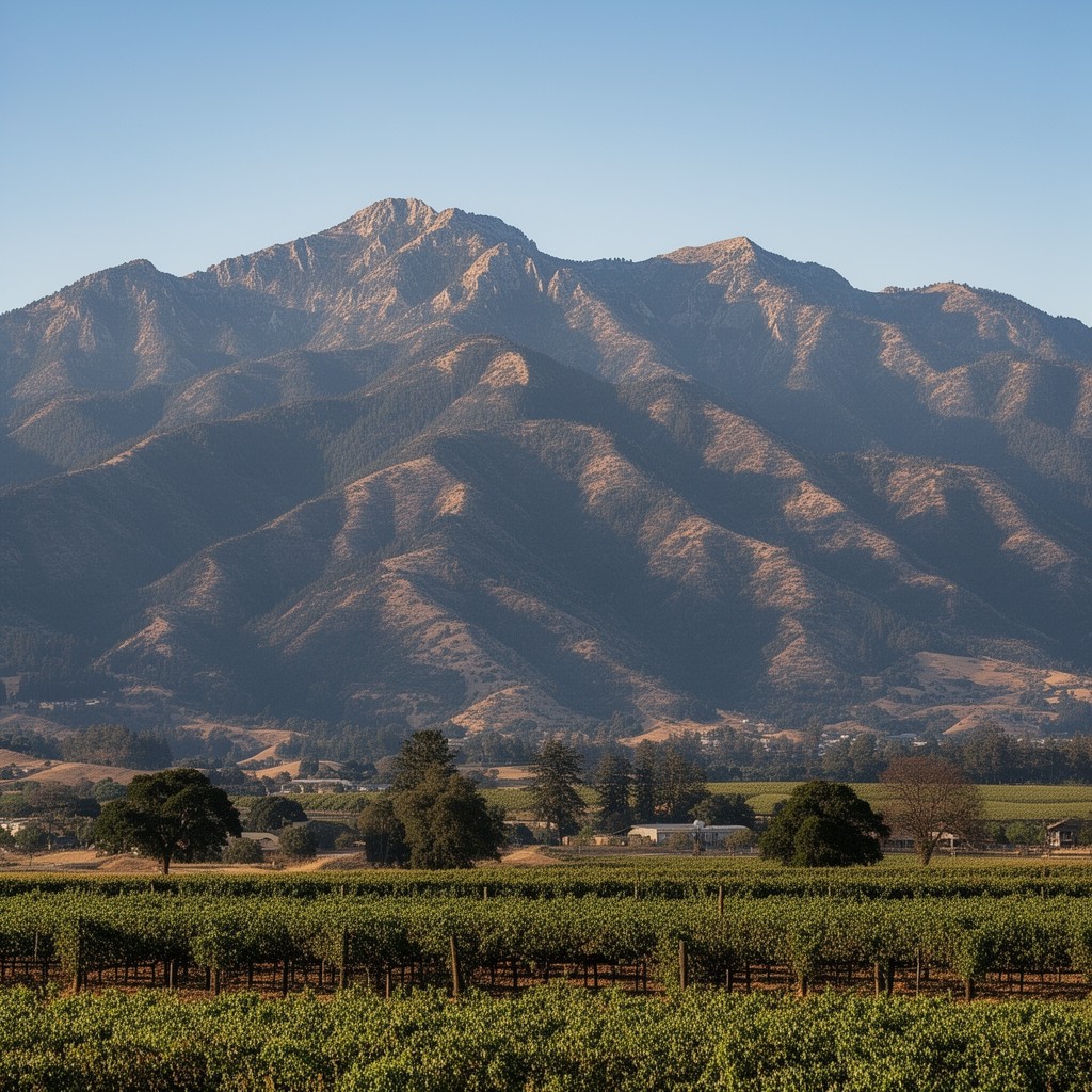 AI-generated illustration of Vaca Mountains