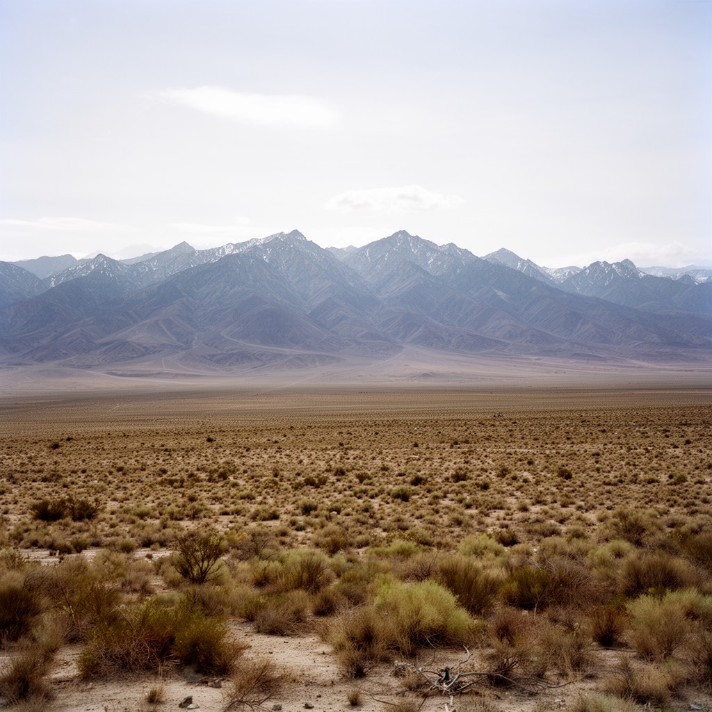AI-generated illustration of Owens Valley