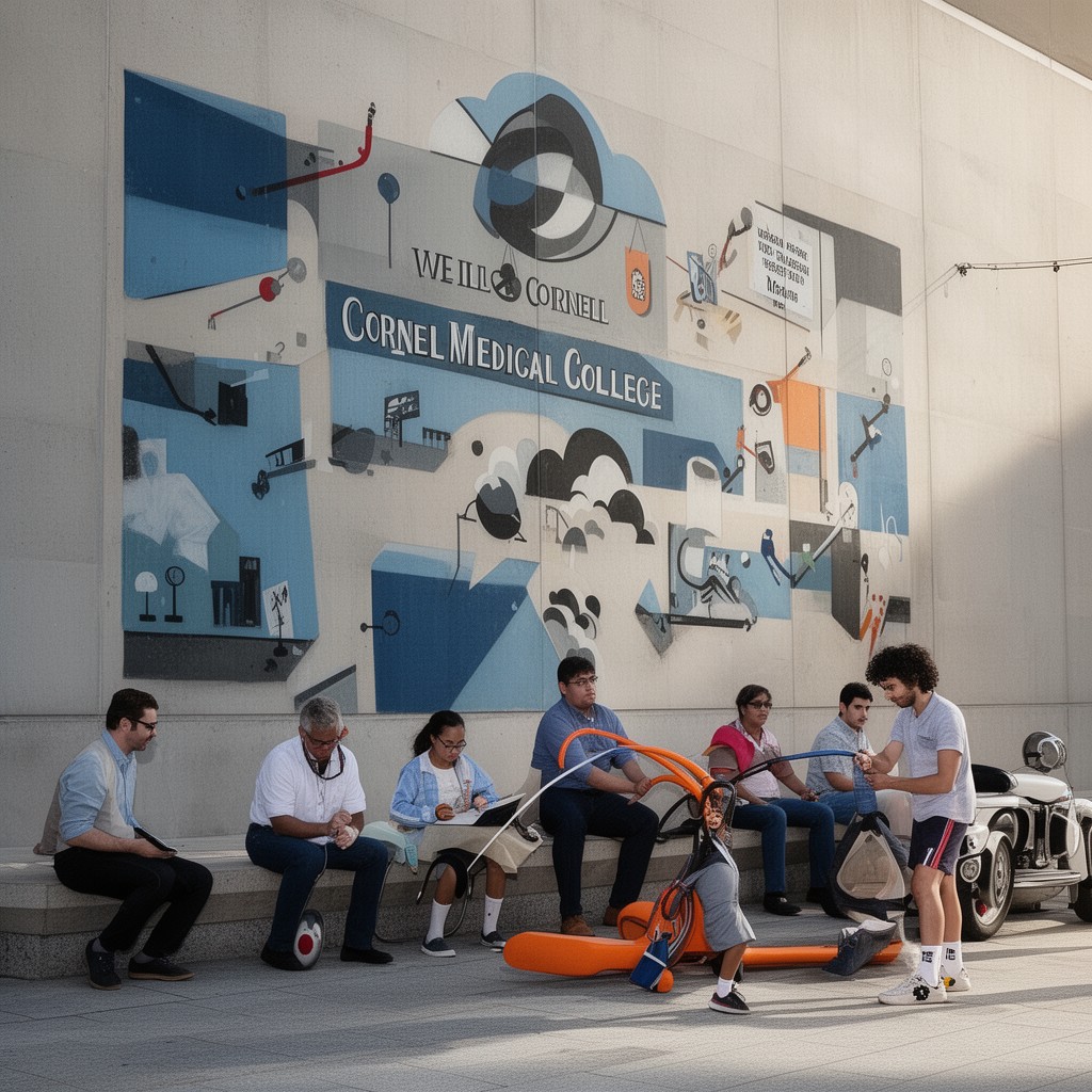 AI-generated illustration of Weill Cornell Medical College